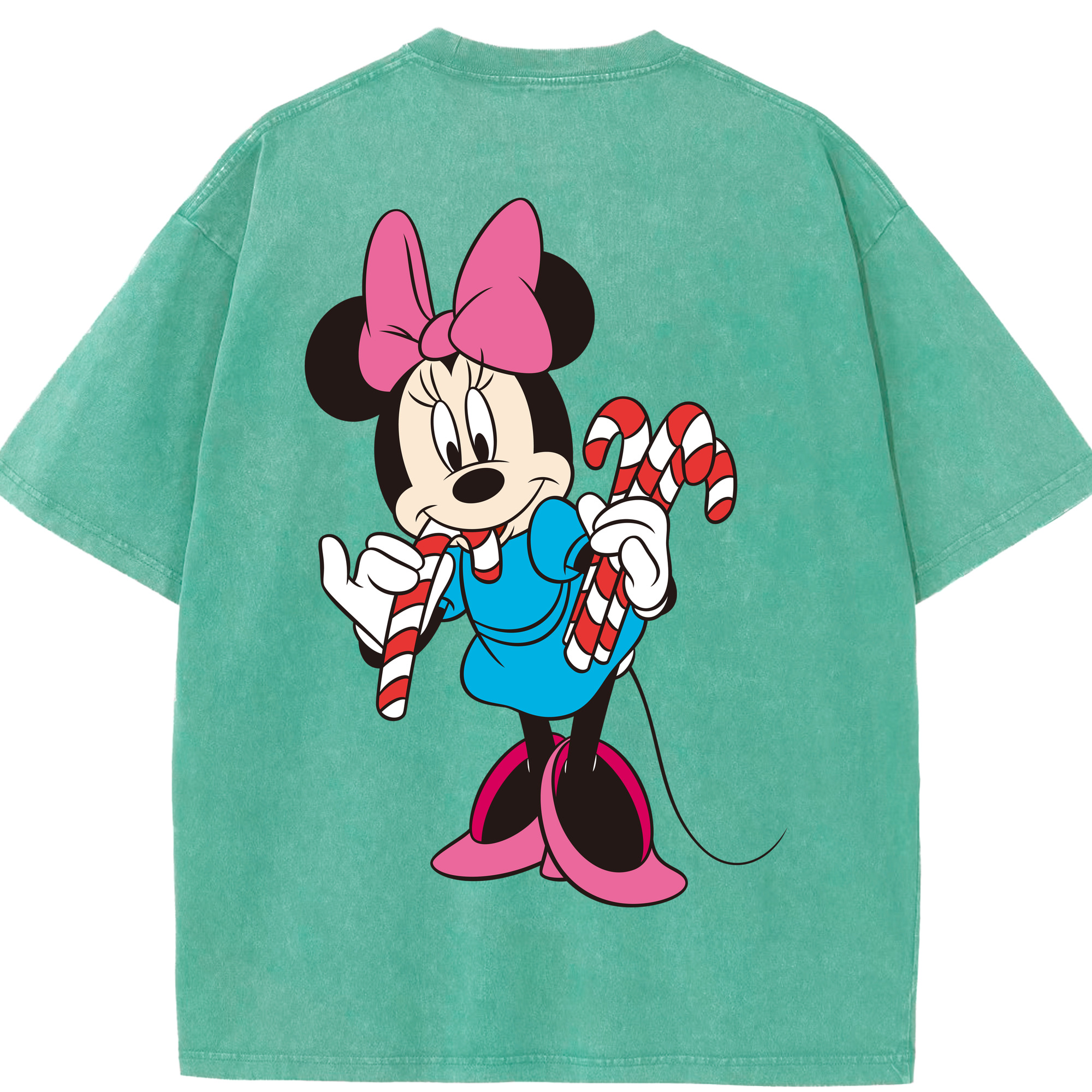 （画像用） ミッキーマウス Mickey Mouse 綿100% ヴィンテージ風 半袖Tシャツ（背面プリント）